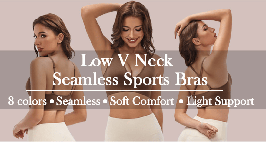 V Neck Sports Bras